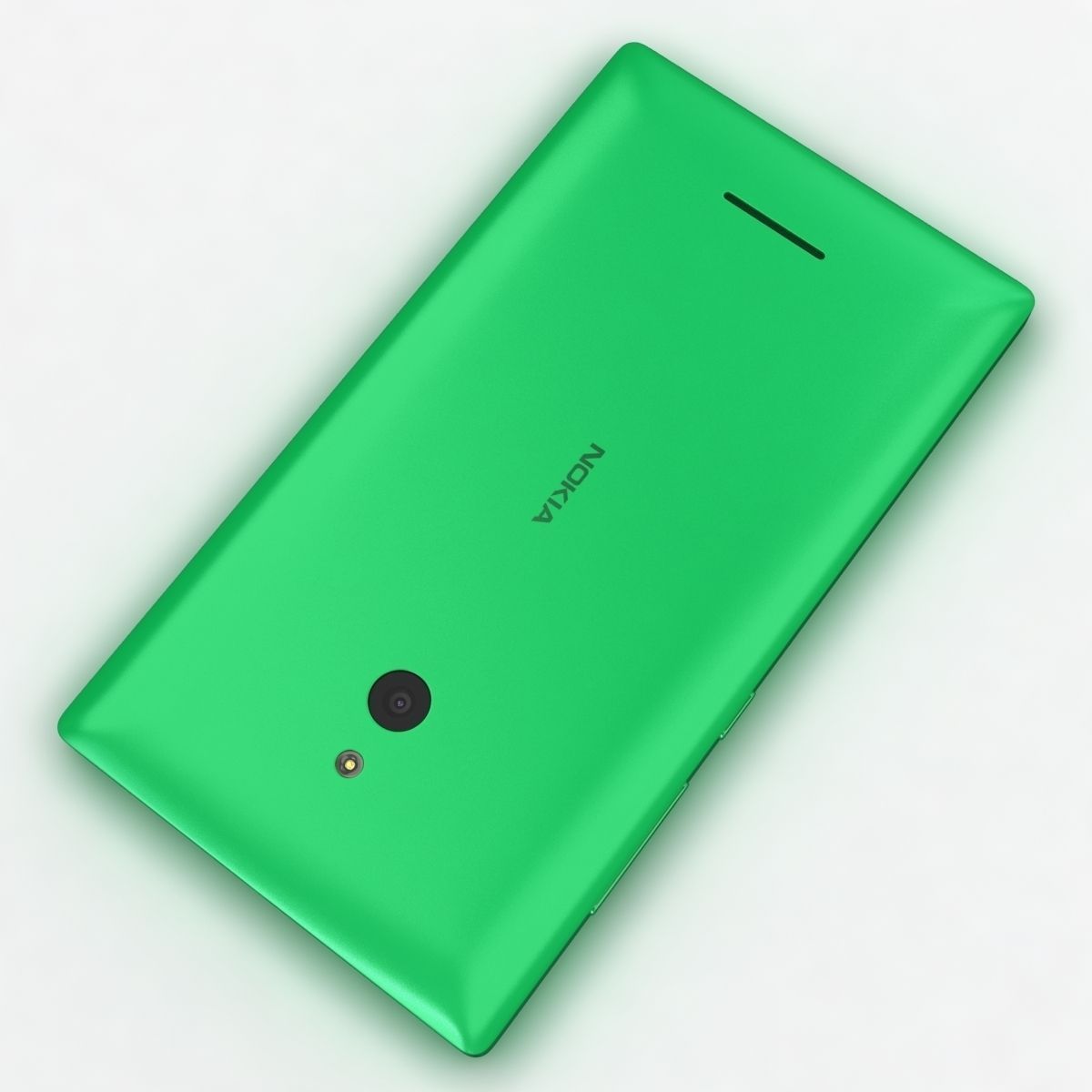 Nokia XL and XL Dual Bright Green 3D model_12
