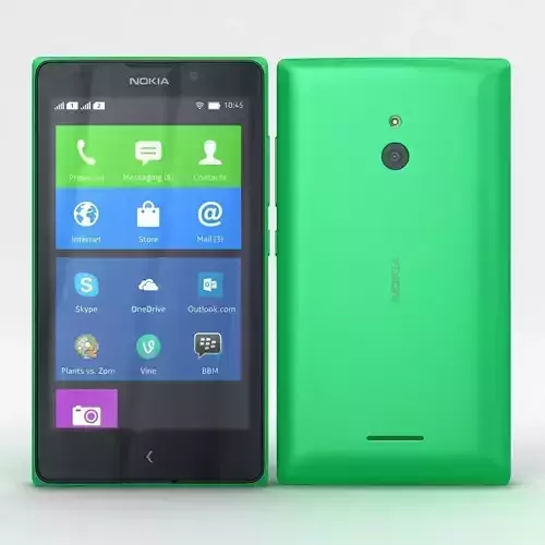 Nokia XL and XL Dual Bright Green 3D model