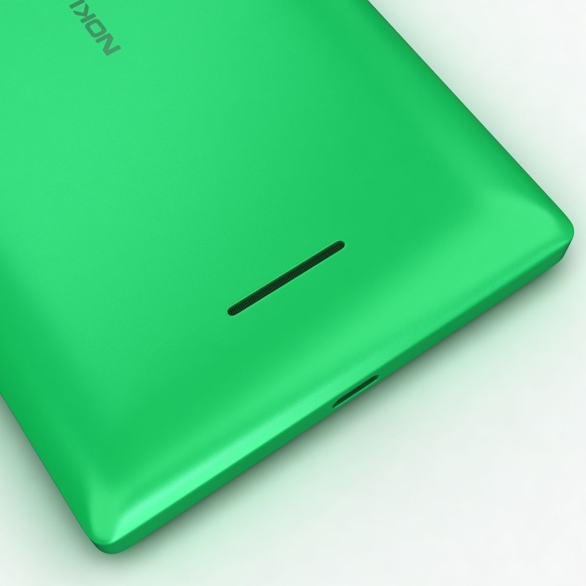 Nokia XL and XL Dual Bright Green 3D model_13