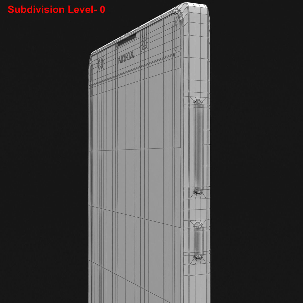 Nokia XL and XL Dual Bright Green 3D model_31