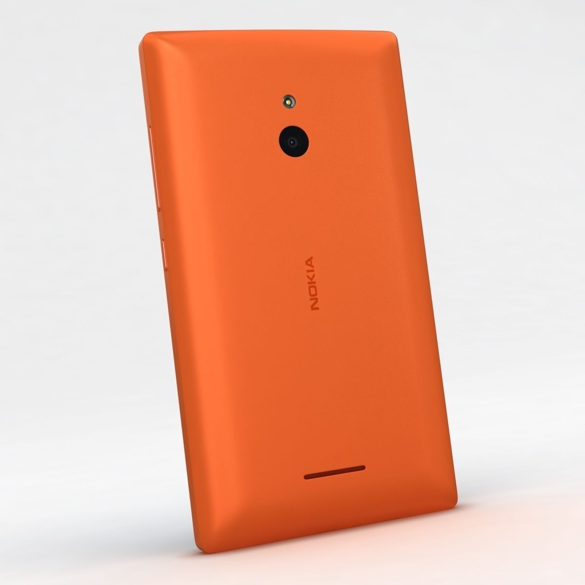 Nokia XL and XL Dual Orange 3D model_2