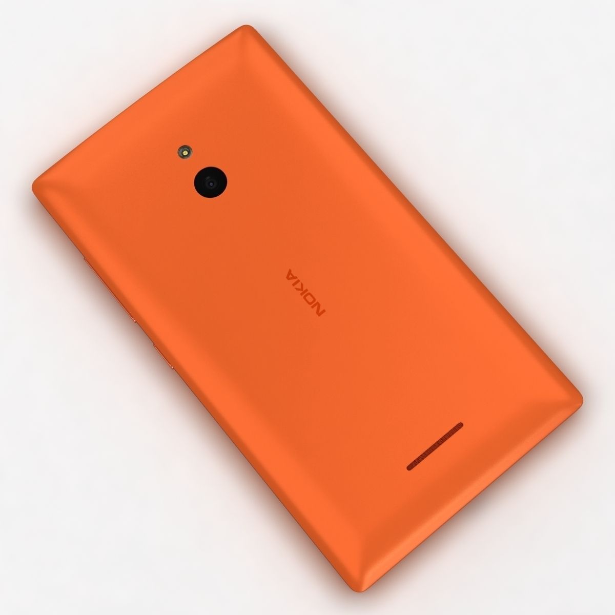 Nokia XL and XL Dual Orange 3D model_8
