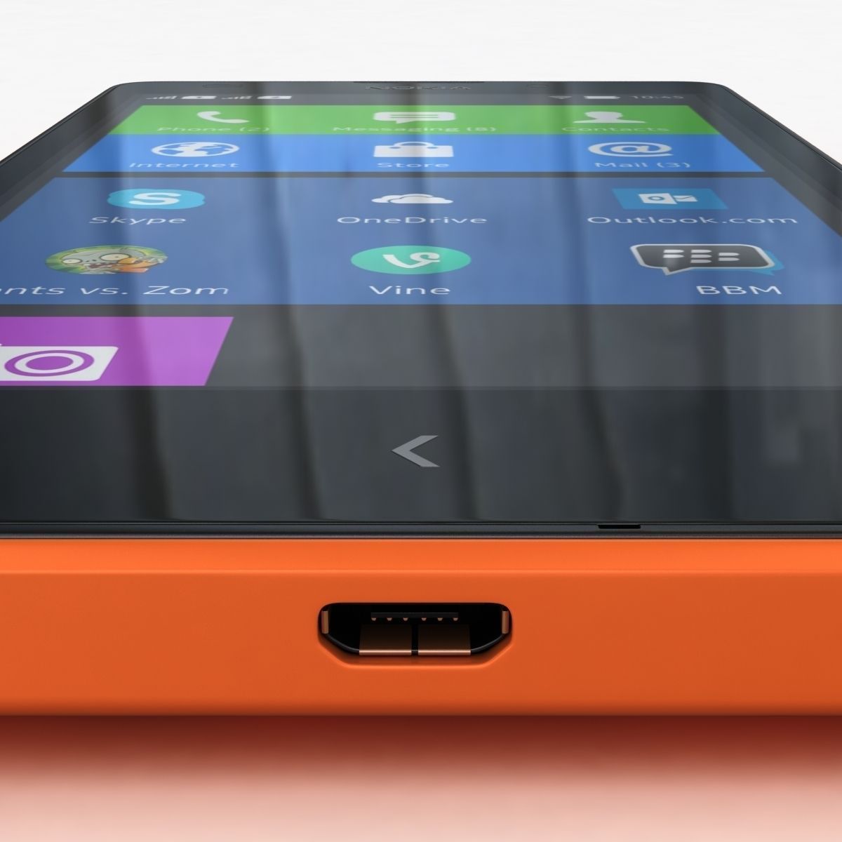 Nokia XL and XL Dual Orange 3D model_12