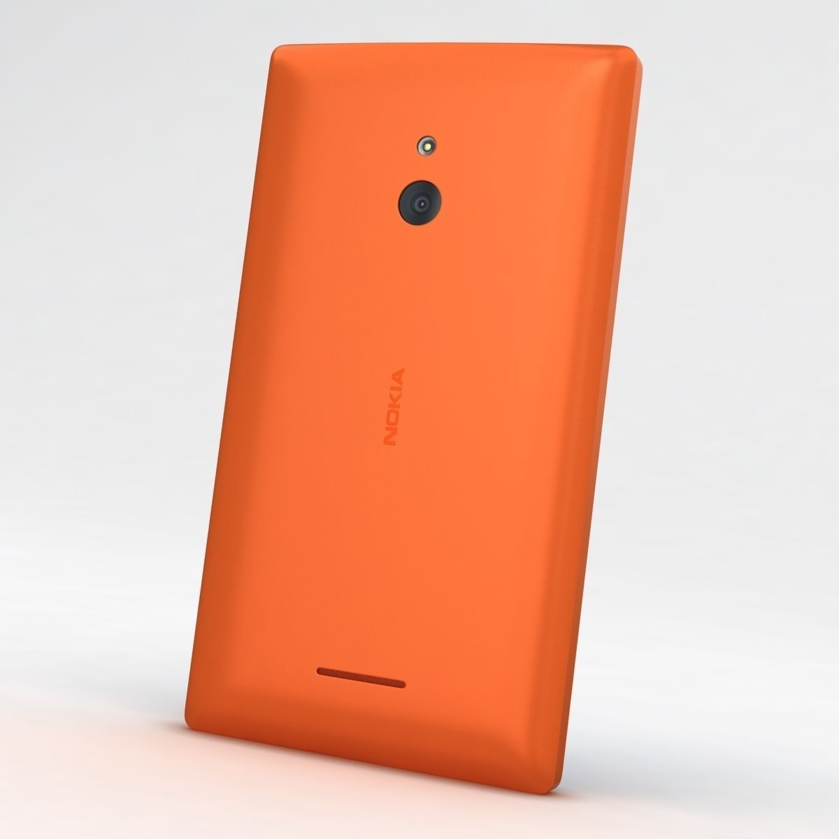 Nokia XL and XL Dual Orange 3D model_3