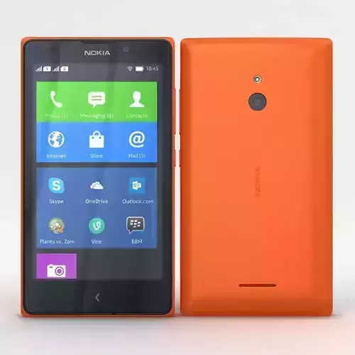 Nokia XL and XL Dual Orange 3D model