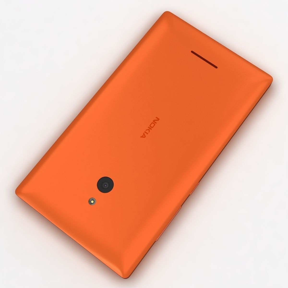 Nokia XL and XL Dual Orange 3D model_9