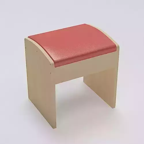 Simple Stool 01 3D model