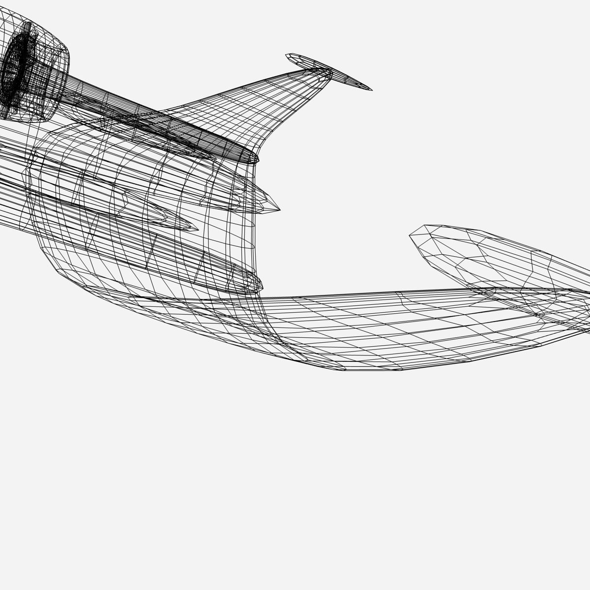 spacespeedster futuristic jet 3D model_2