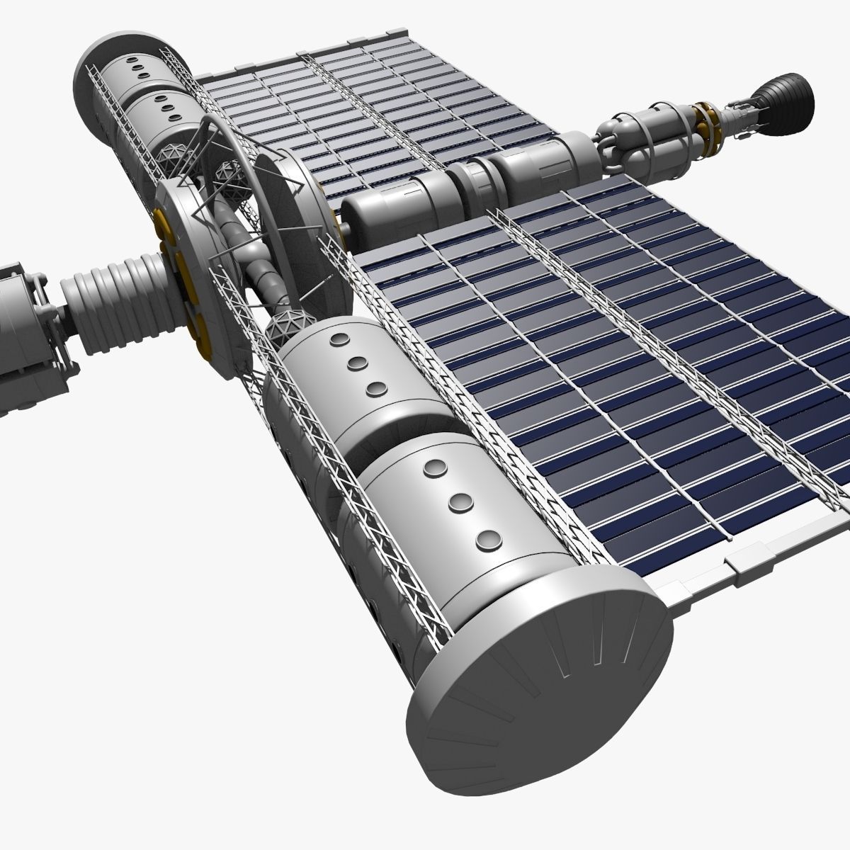 Near-Future  Sci-Fi Spaceship 3D model_2