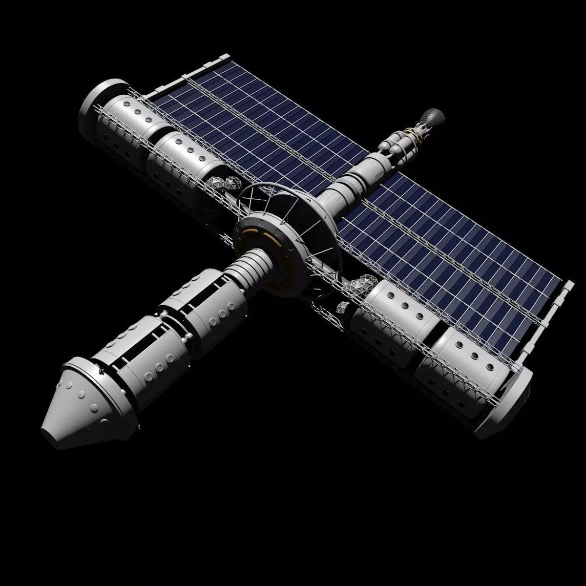 Near-Future  Sci-Fi Spaceship 3D model_0