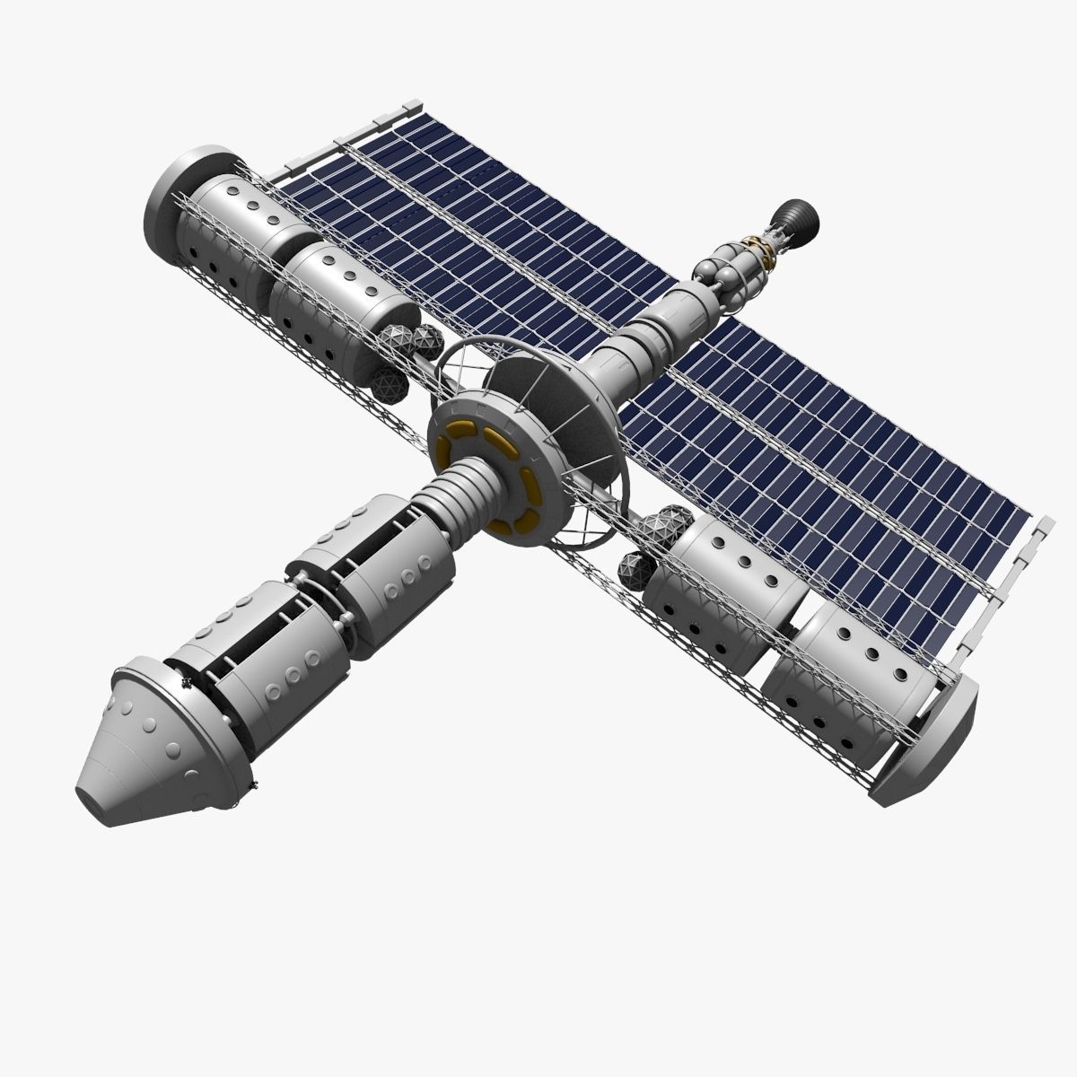 Near-Future  Sci-Fi Spaceship 3D model_1