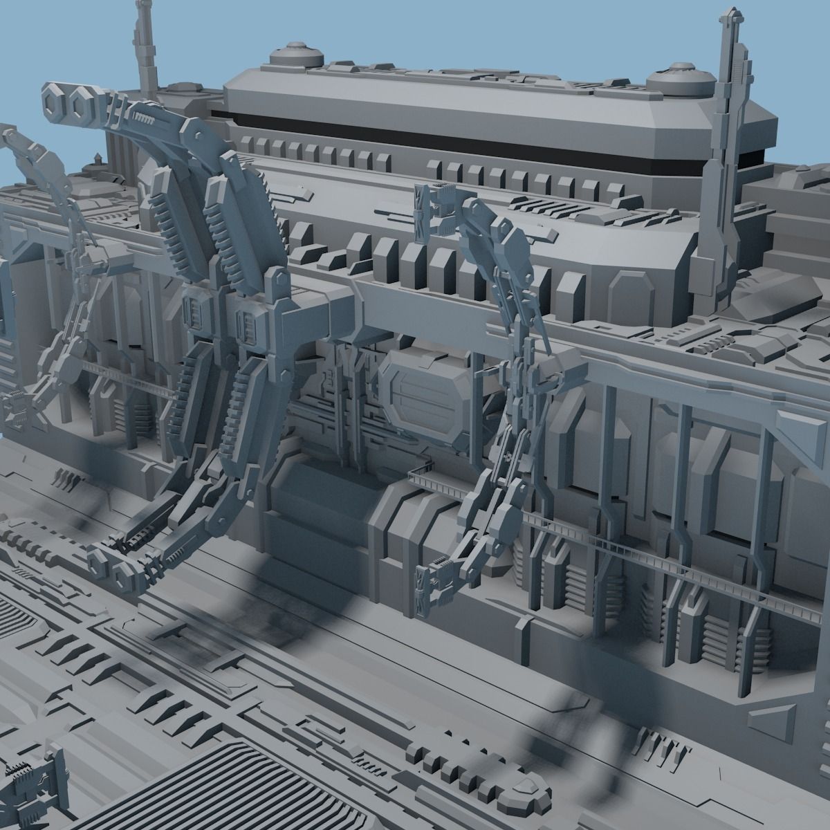 megabase2 spaceship 3D model_3