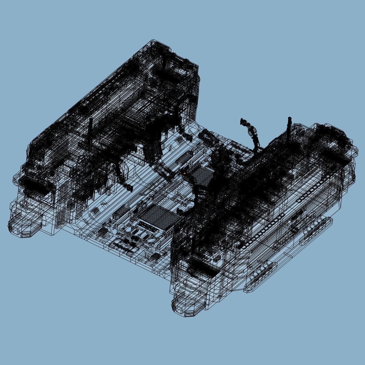 megabase2 spaceship 3D model_1