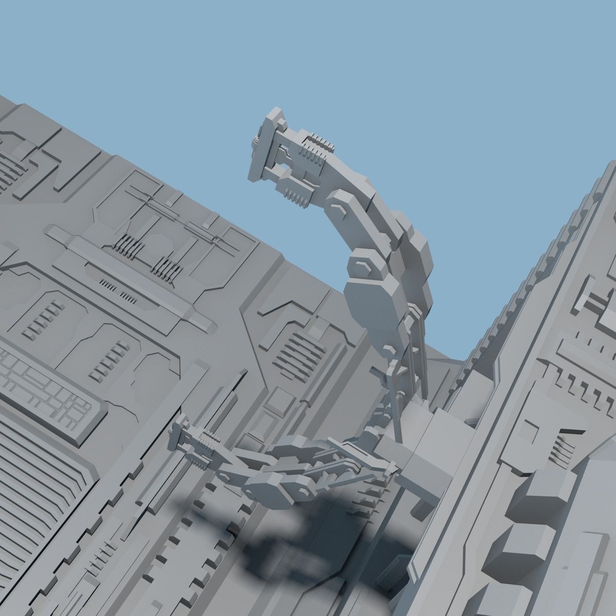 megabase2 spaceship 3D model_2