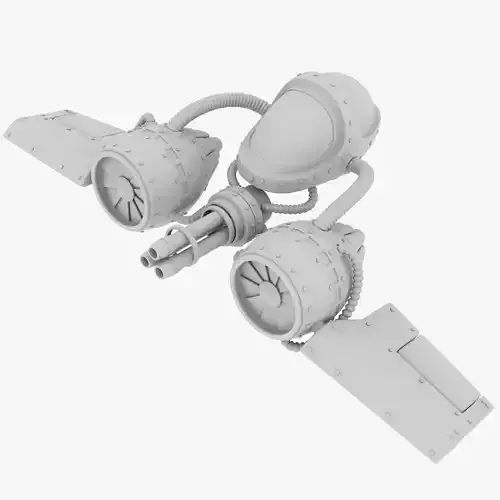 minifighter spacecraft 3D model
