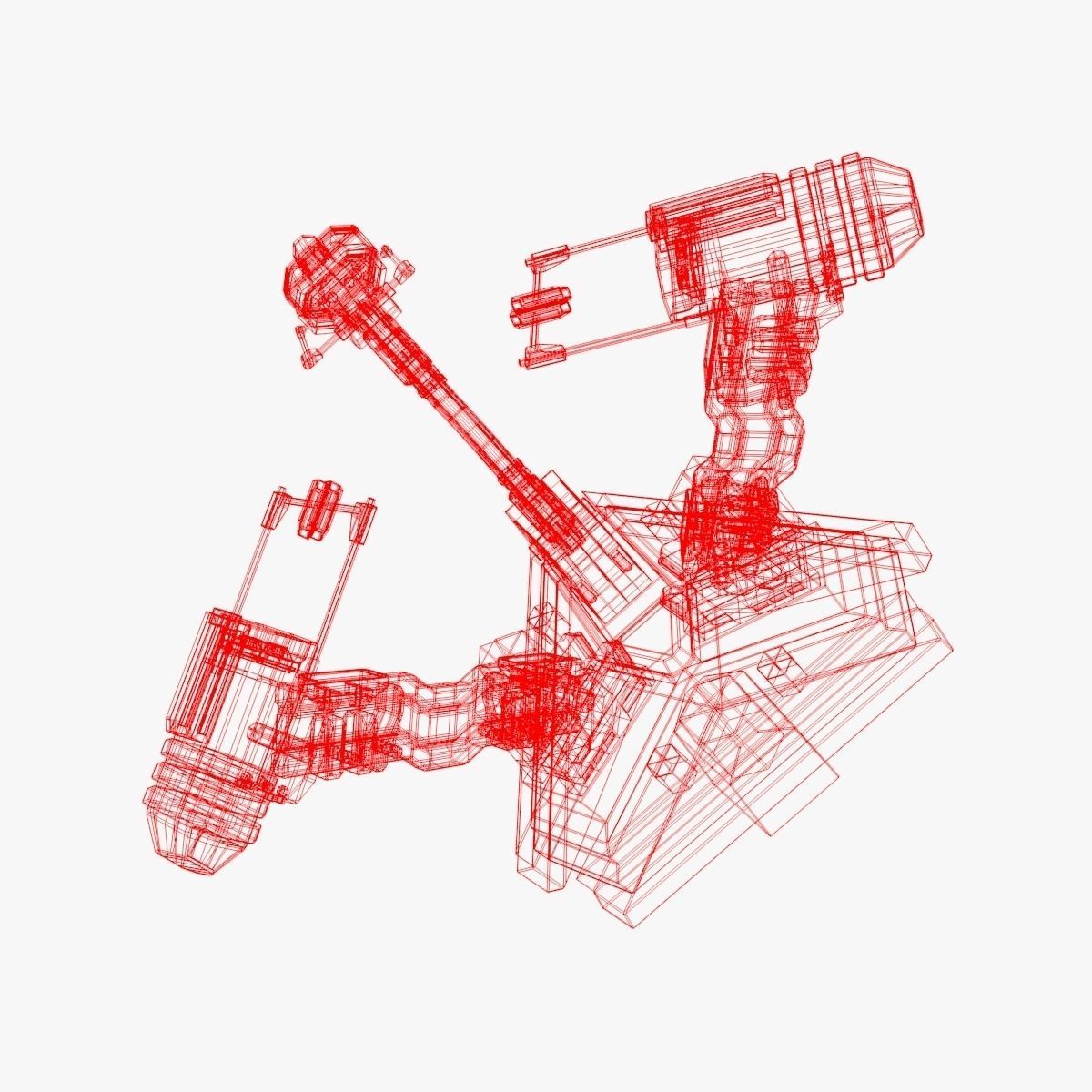 device spaceship 3D model_6