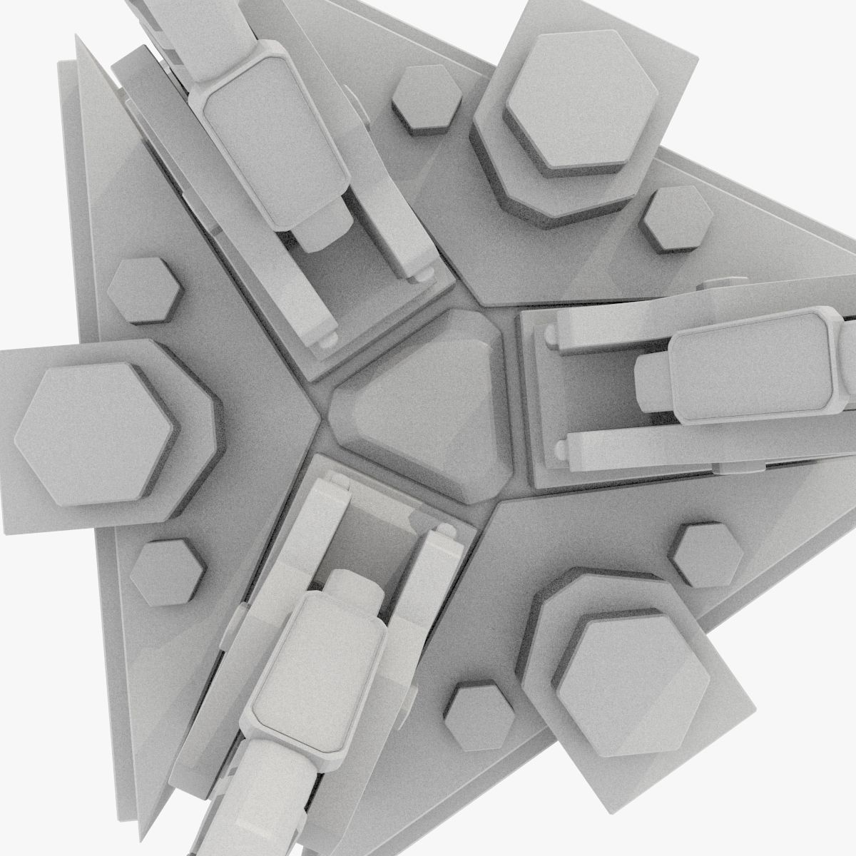 device spaceship 3D model_18