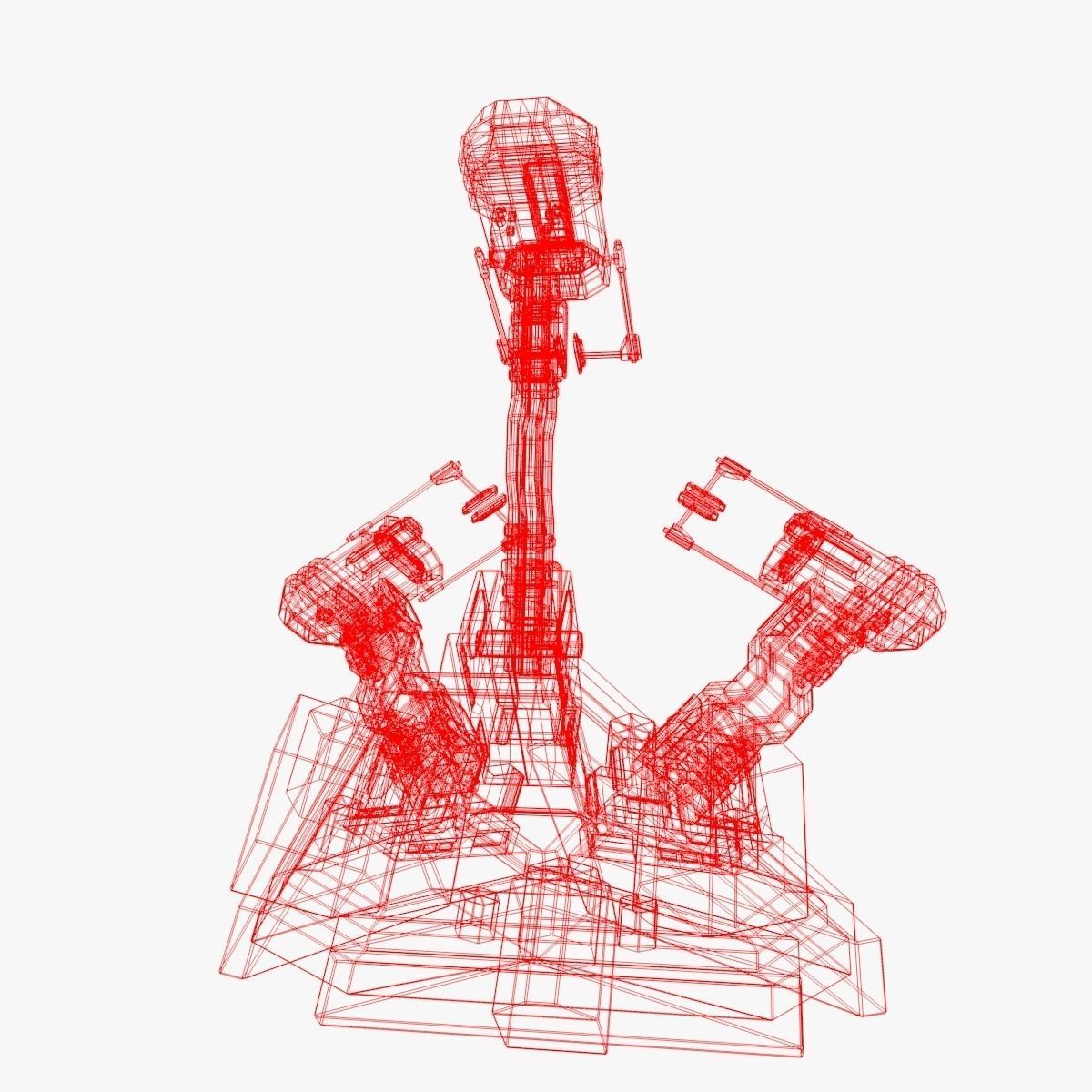 device spaceship 3D model_14