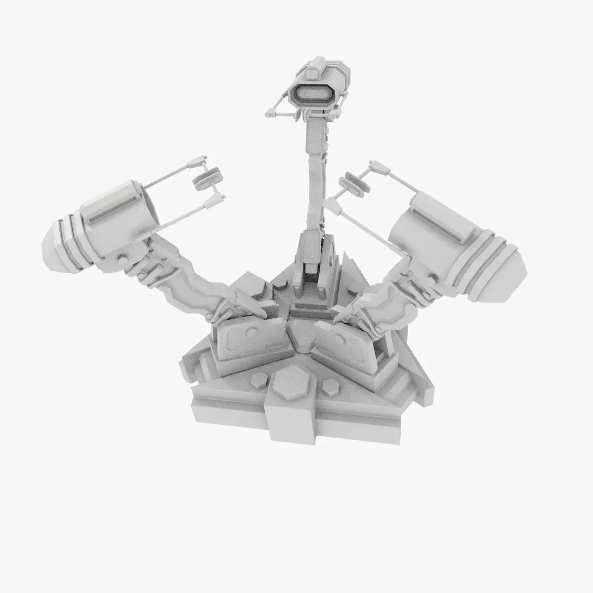 device spaceship 3D model_0