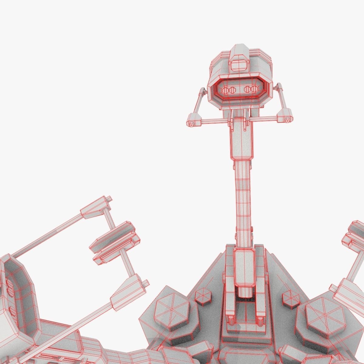 device spaceship 3D model_16