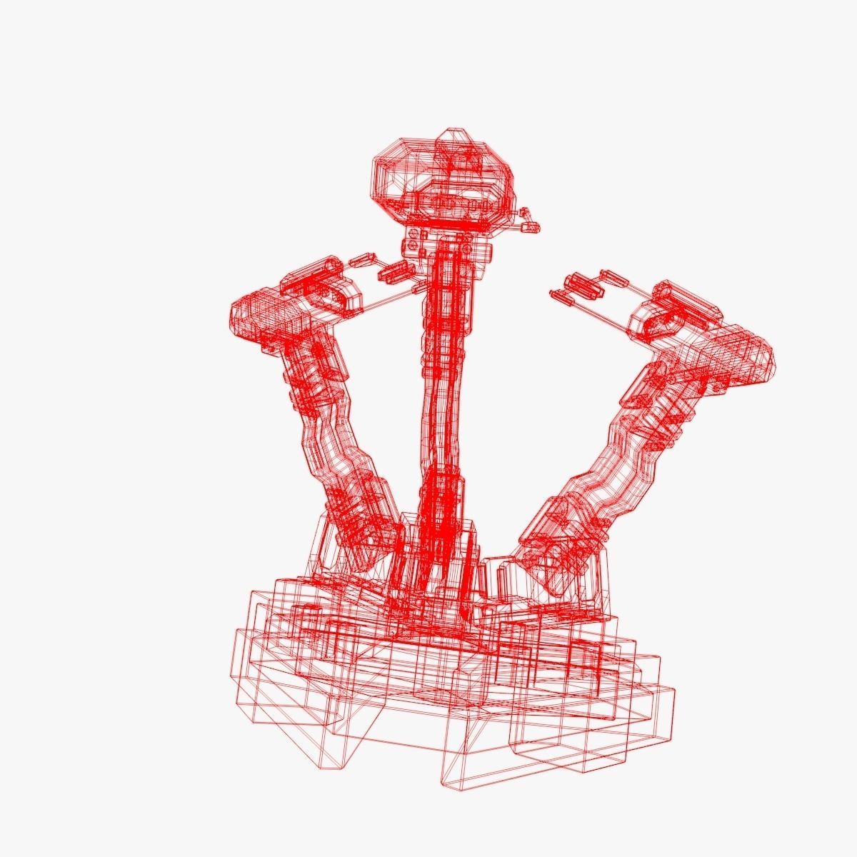 device spaceship 3D model_4