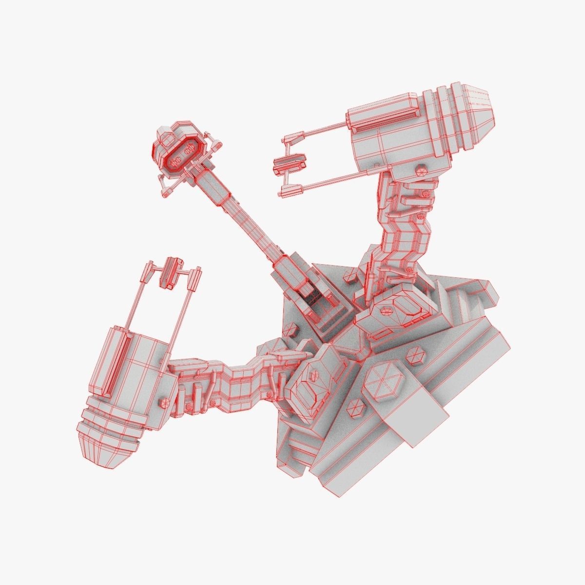 device spaceship 3D model_1