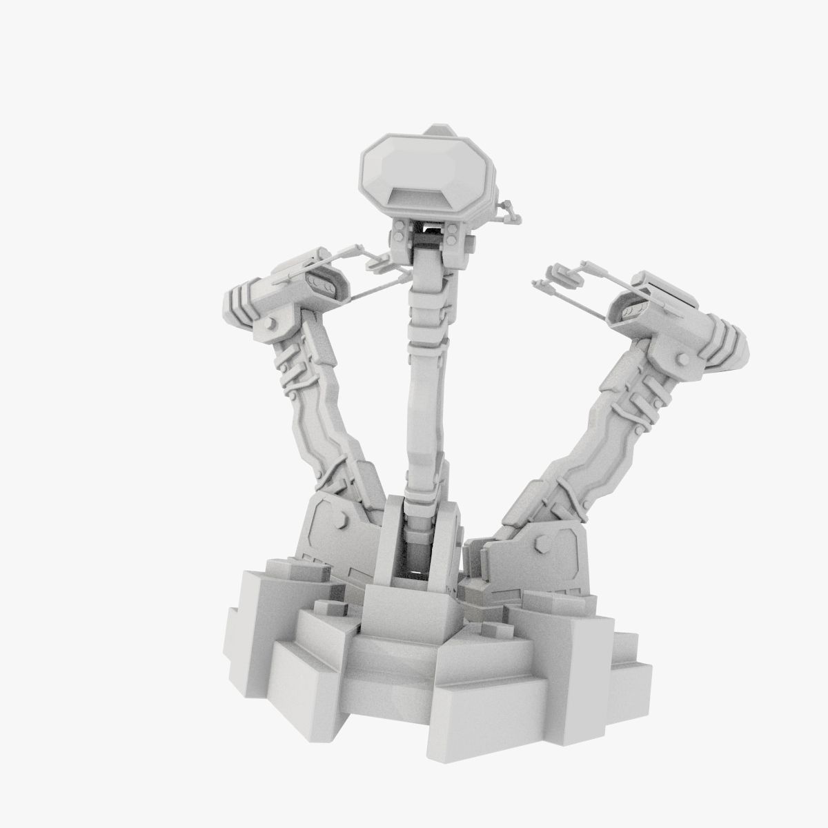 device spaceship 3D model_3