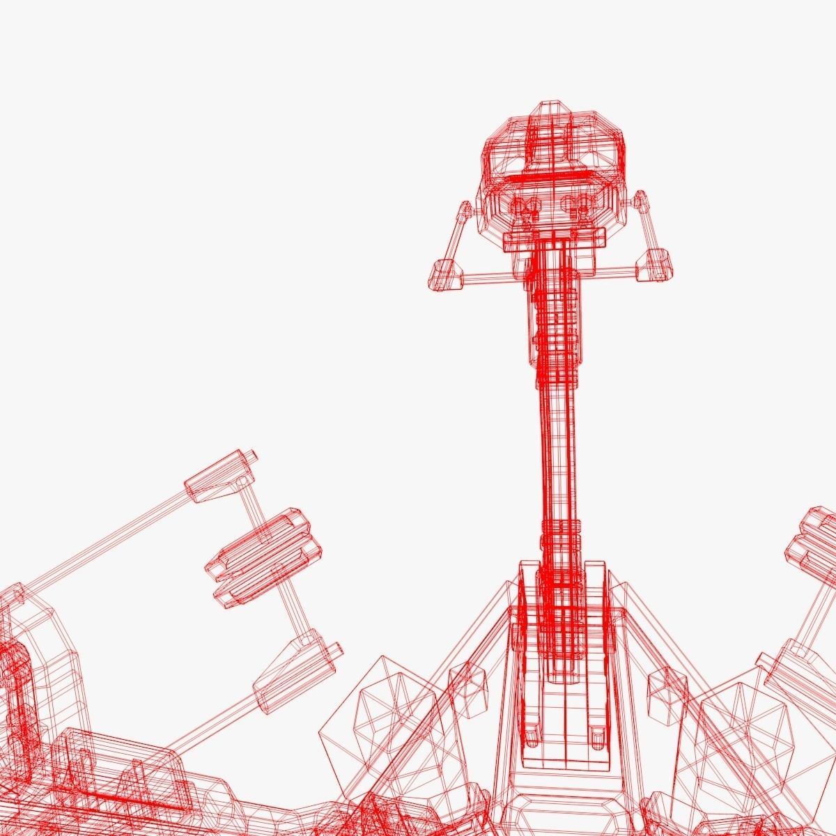 device spaceship 3D model_17