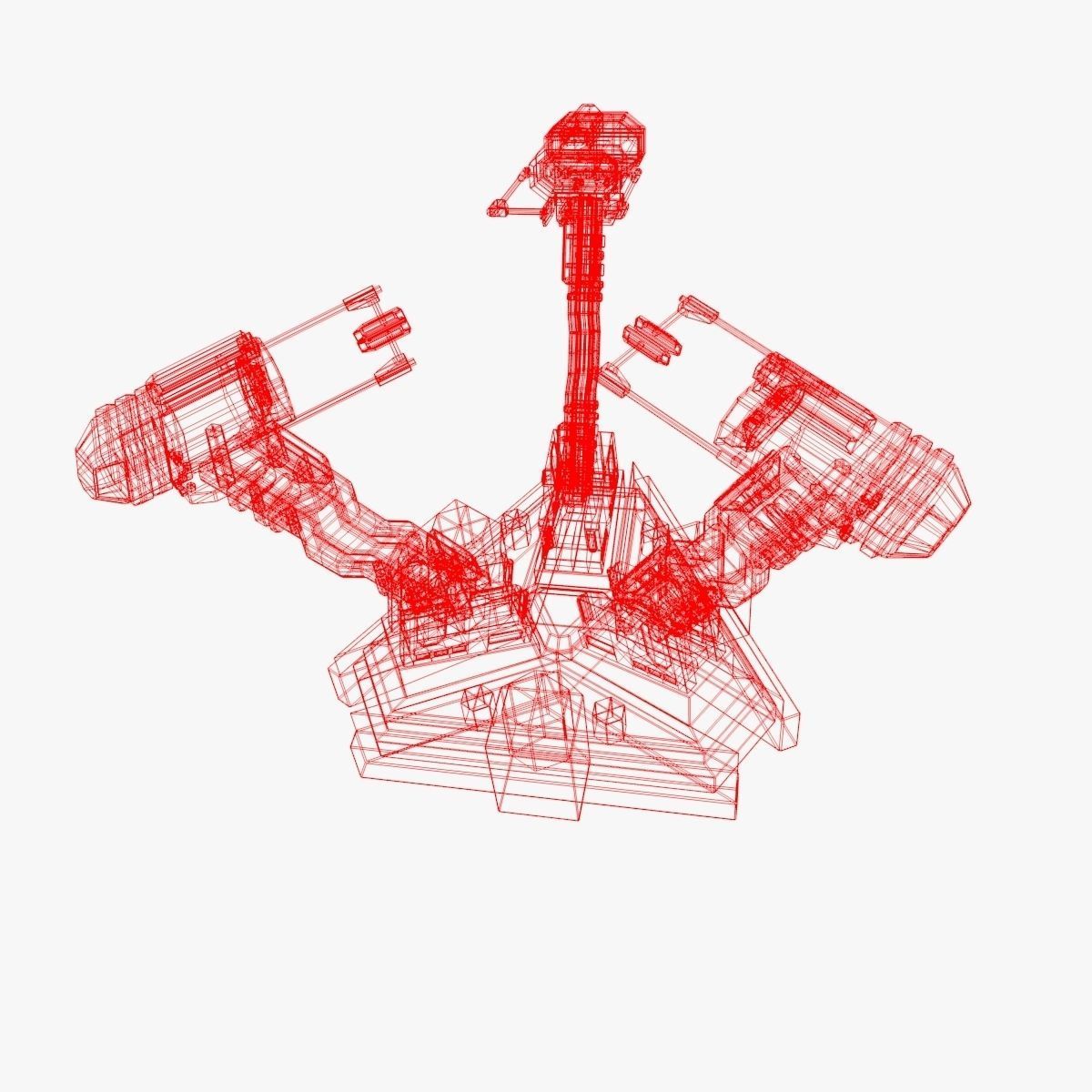 device spaceship 3D model_12