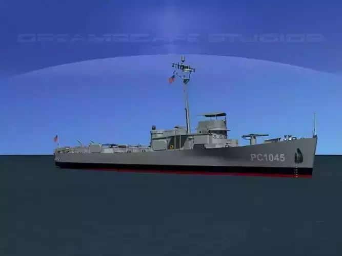USS PC-1045 Submarine Chaser 3D model