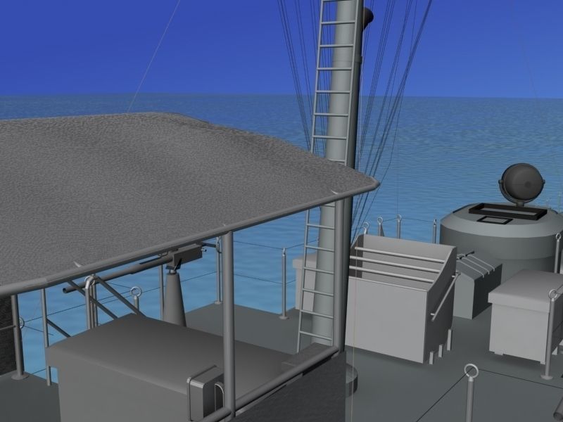 USS PC-1195 Submarine Chaser 3D model_15