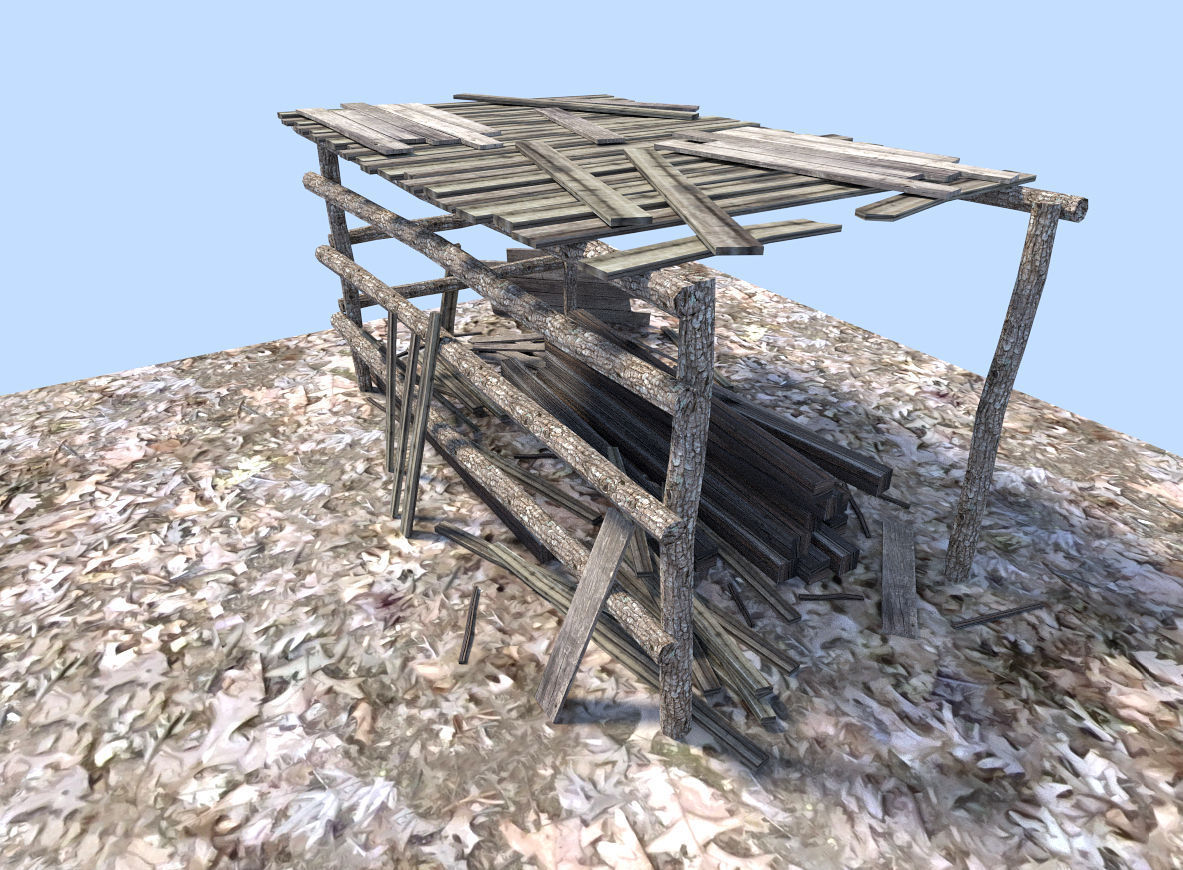 wood pile 3D model_5