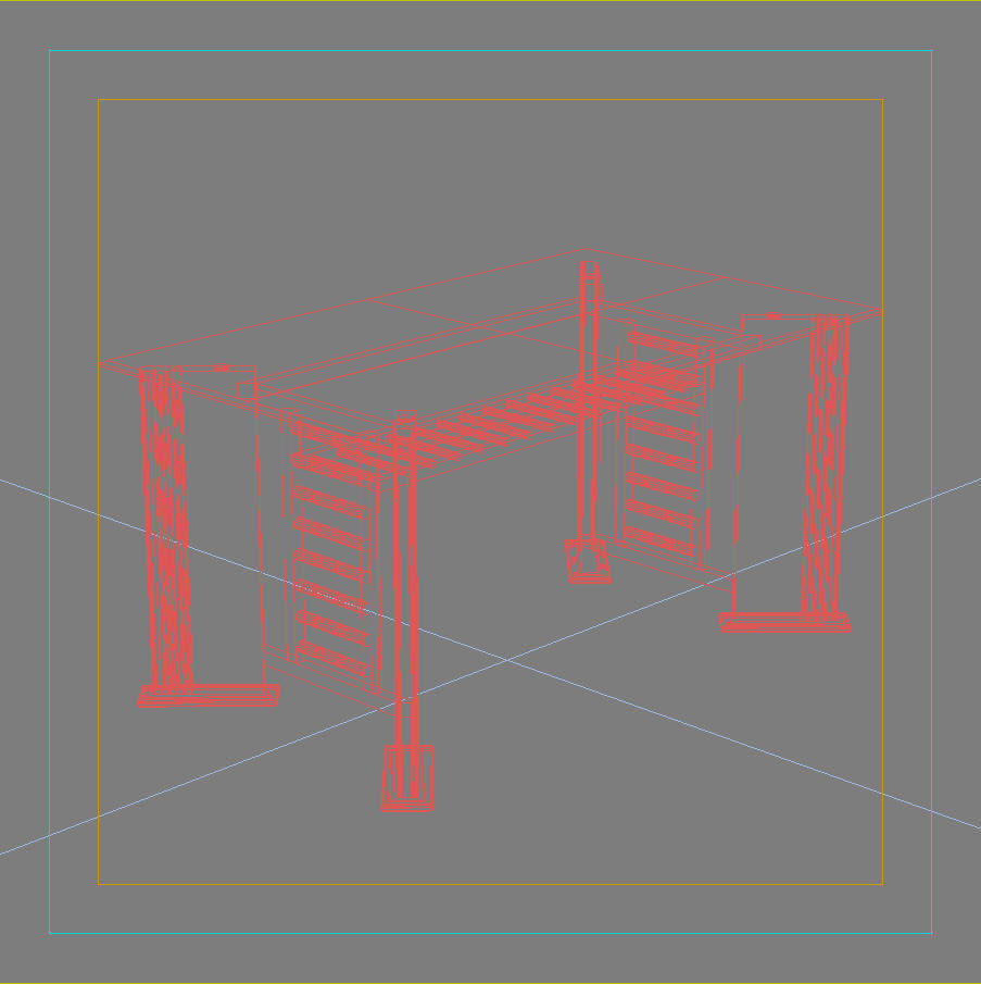 Glass Table 3D model_7