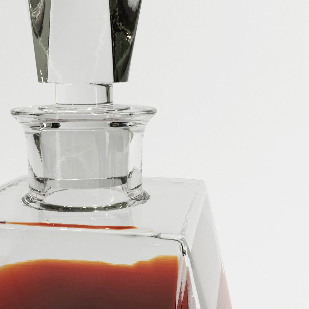 WhiskyDecanters glass decanter with liquid inside 3D model_18