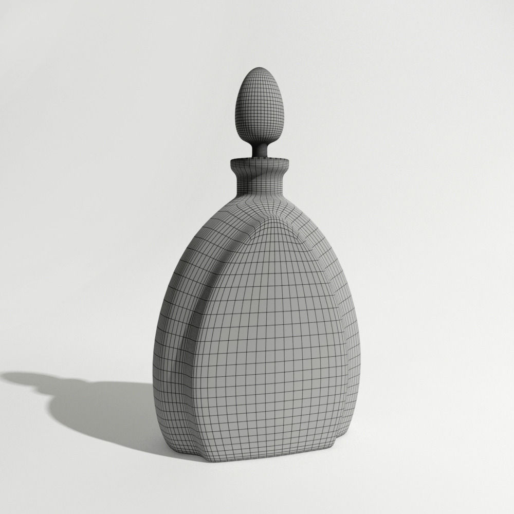 WhiskyDecanters glass decanter with liquid inside 3D model_10