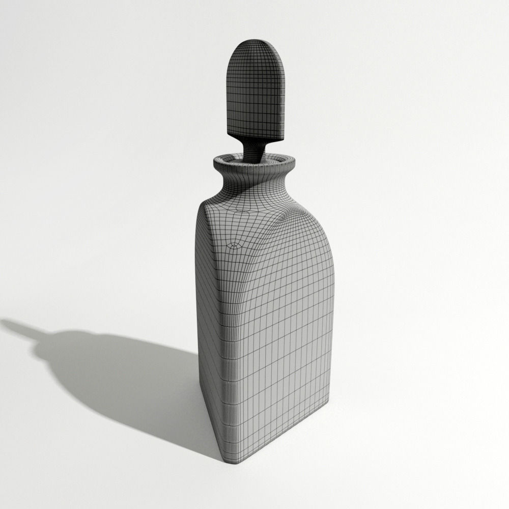 WhiskyDecanters glass decanter with liquid inside 3D model_13