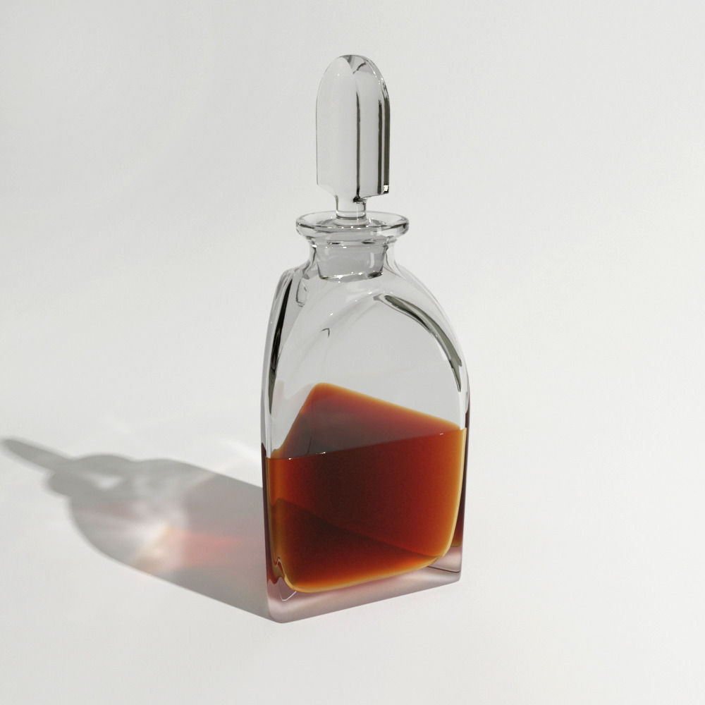 WhiskyDecanters glass decanter with liquid inside 3D model_6