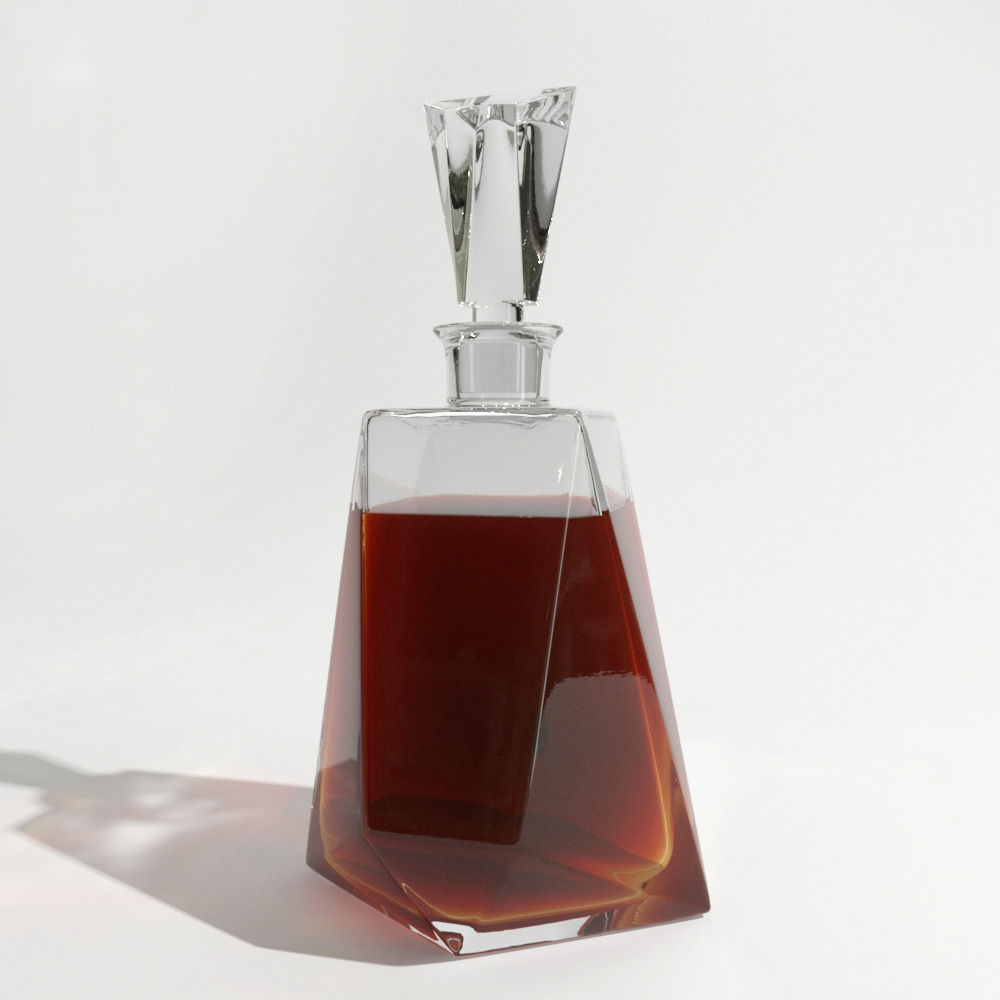 WhiskyDecanters glass decanter with liquid inside 3D model_19