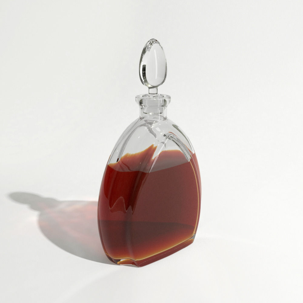 WhiskyDecanters glass decanter with liquid inside 3D model_20