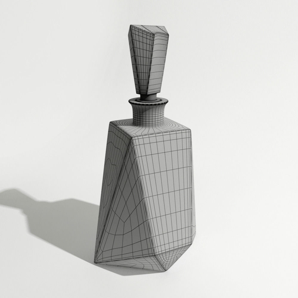 WhiskyDecanters glass decanter with liquid inside 3D model_7