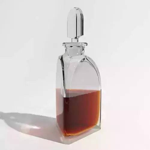WhiskyDecanters glass decanter with liquid inside