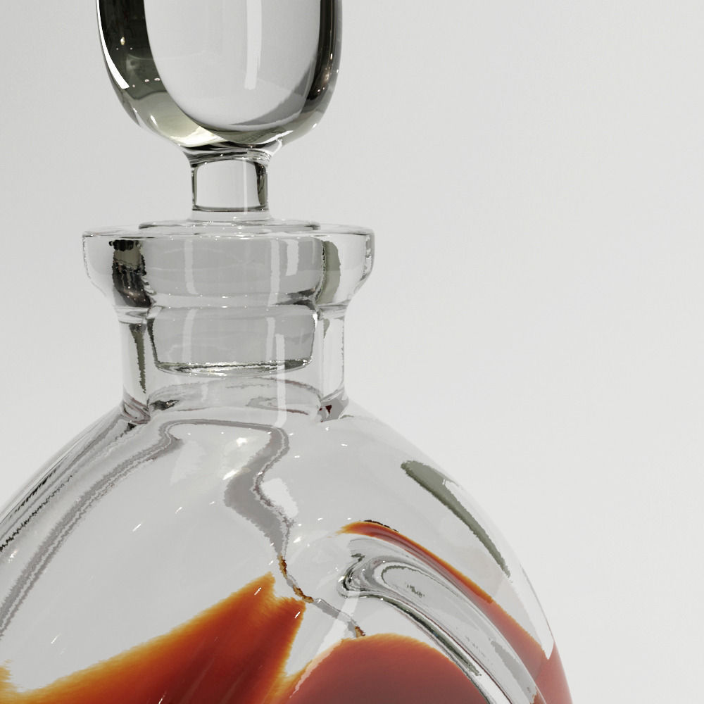 WhiskyDecanters glass decanter with liquid inside 3D model_14