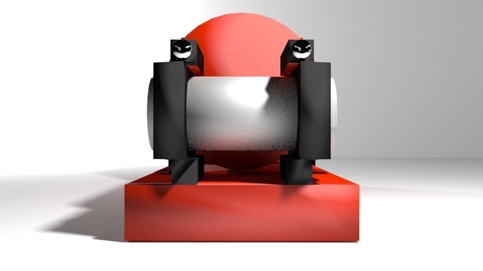 Black Box Flight Data Recorder 3D model_3