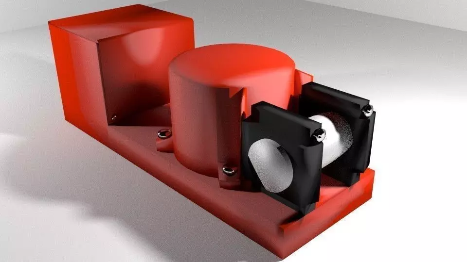 Black Box Flight Voice Recorder 3D model_0