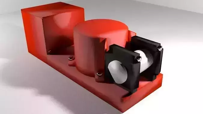 Black Box Flight Voice Recorder 3D model