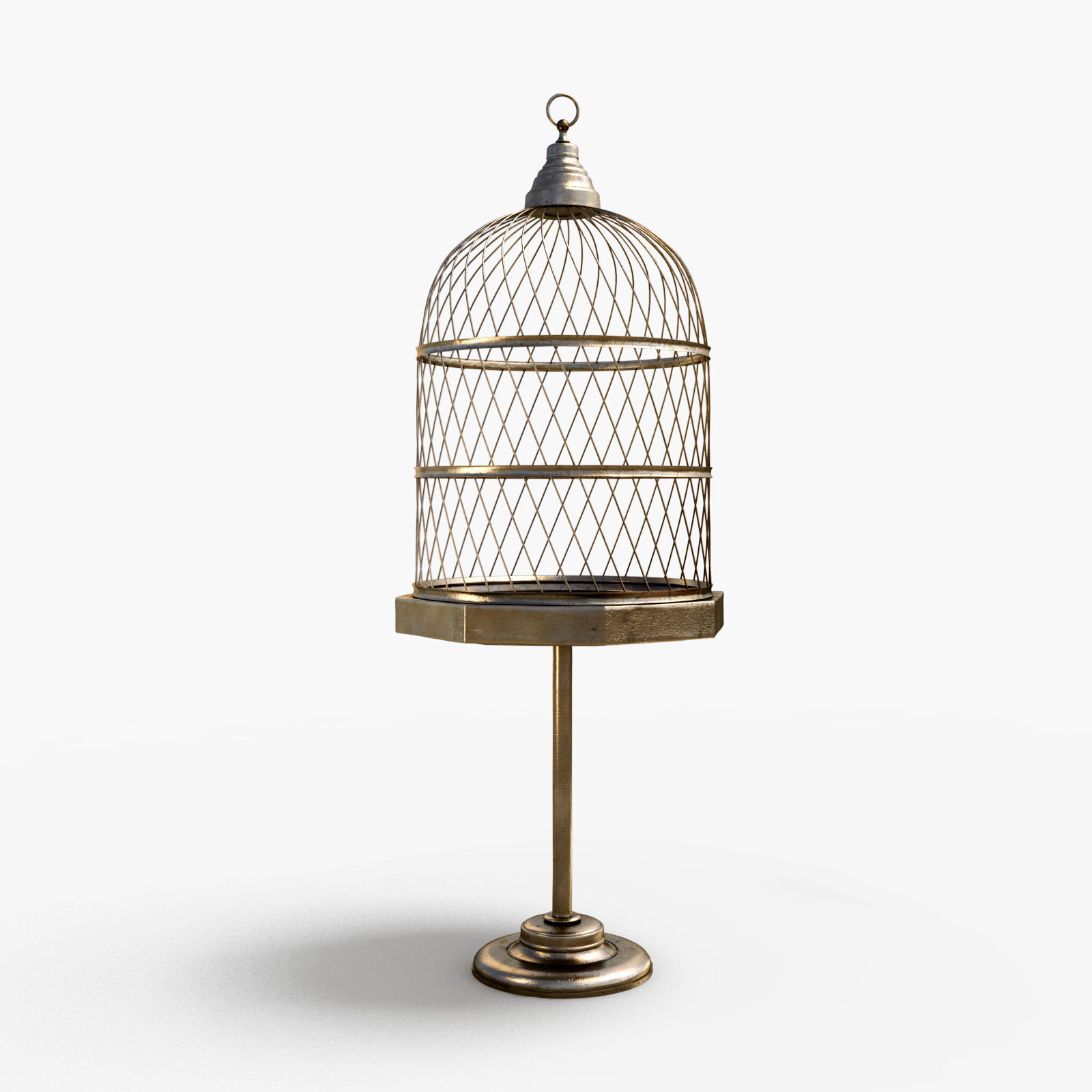 AntiqueBirdcage2 birdcage 3D model_4