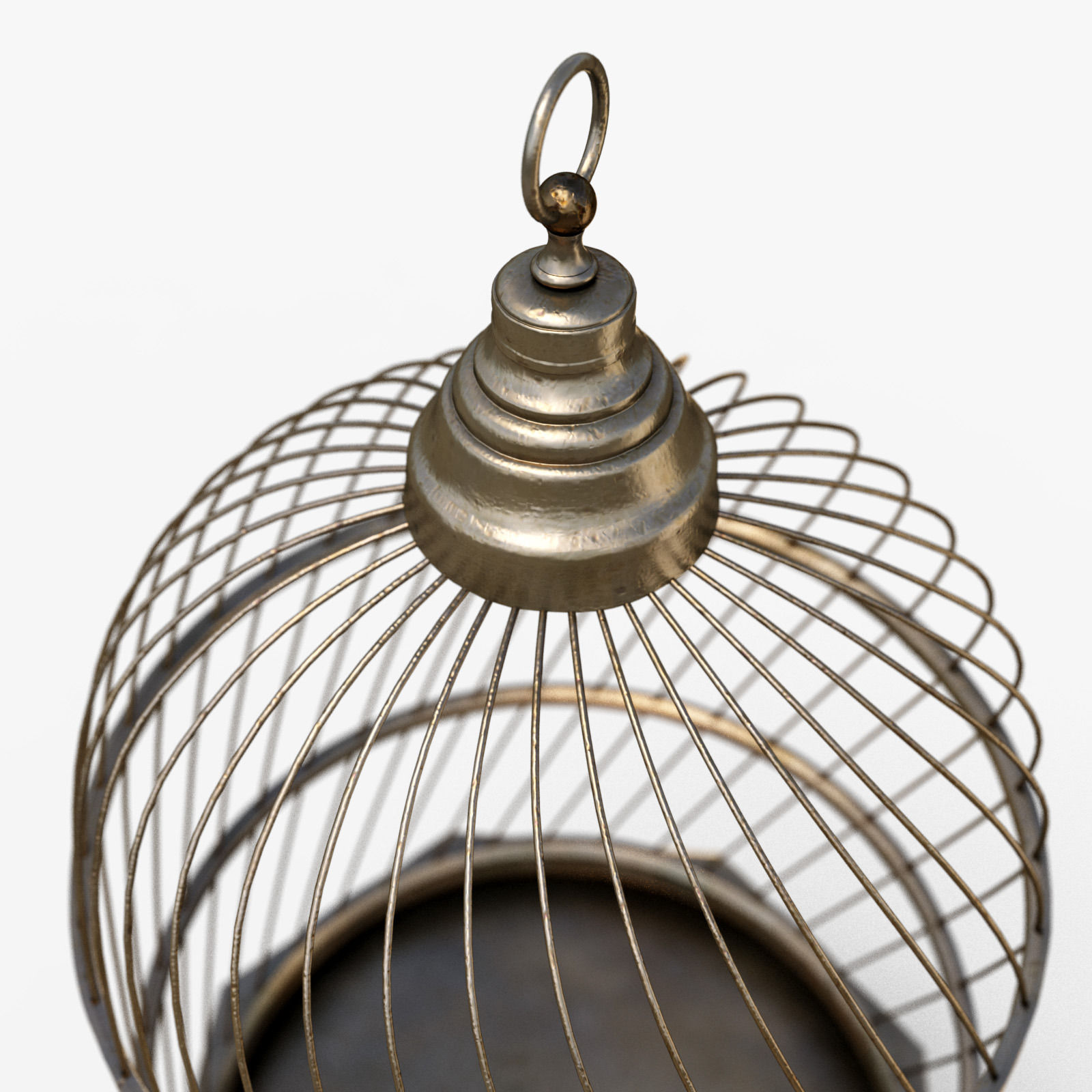 AntiqueBirdcage2 birdcage 3D model_3