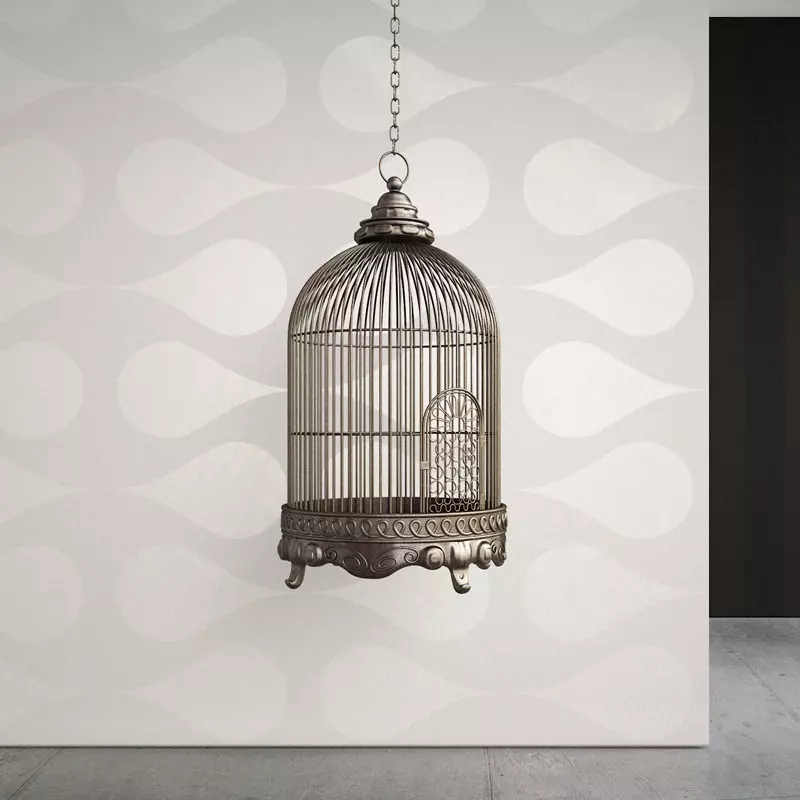 Antique Birdcage 01 3D model_0