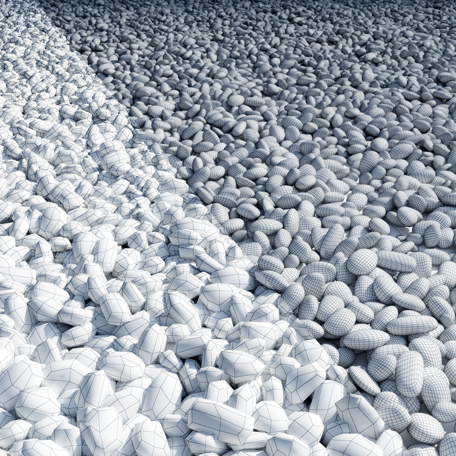 Pebbles 3D model_1