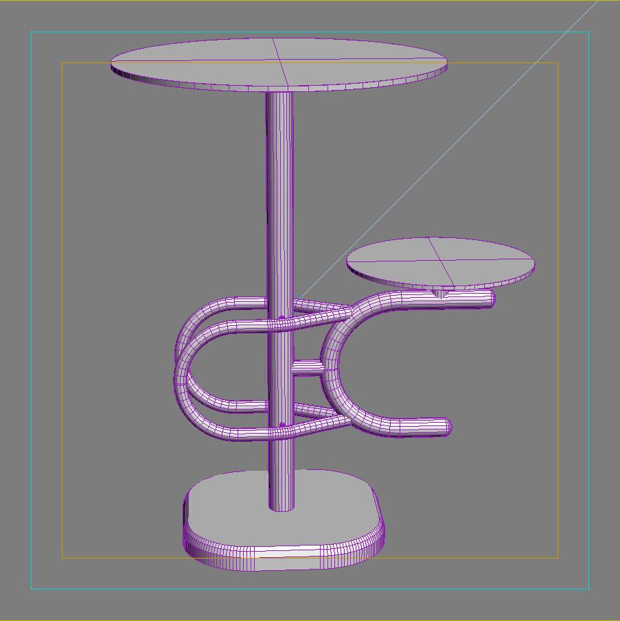Table Telephone 05 3D model_4